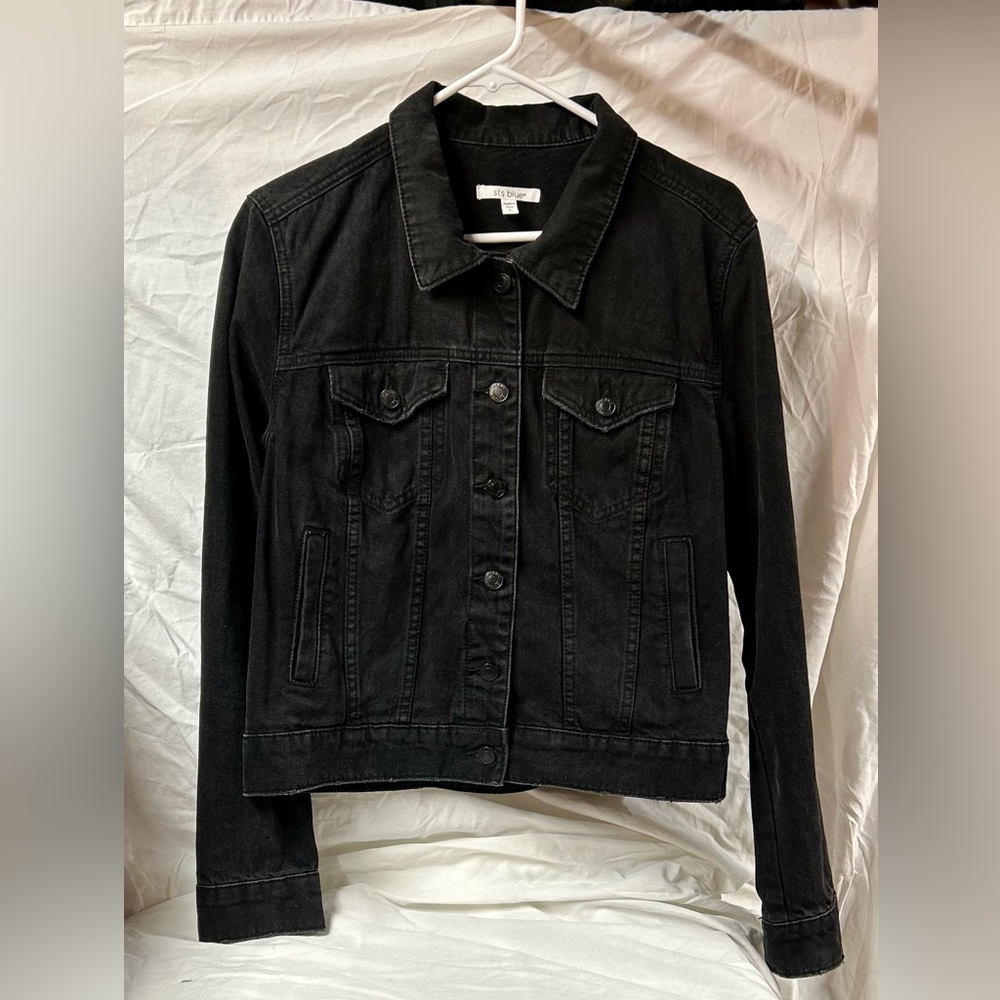 STS Blue Black Denim Jacket- Women’s Small